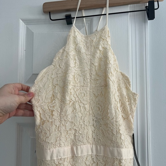 Off White Trumpet Lulu’s Long Dress - Picture 6 of 7